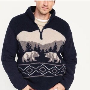 Old Navy Sherpa Quarter-Zip Pullover